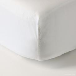 Essentia Perkal 400 Bettlaken Weiß | 200 x 220 