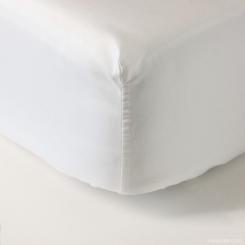 Essentia Satin 600 Bettlaken Weiß | 200 x 220 cm 