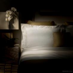 Completo Copripiumino | Essentia Bourdon Bio | Raso 600 TC | Bianco Naturale 