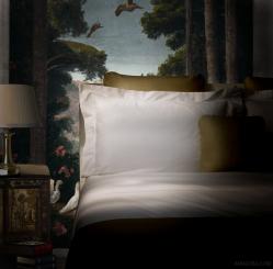 Copripiumino Essentia Bourdon Raso 600 TC Bianco 